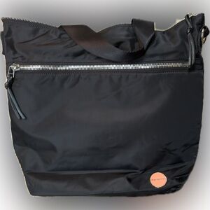 Black Nylon Tote Bag by SHORTY LOVE